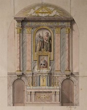 Altar Entwurf Klassizismus