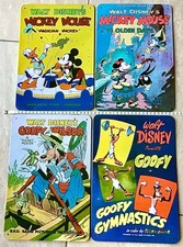 Blechschilder Walt Disney mit Micky Mouse/Goofy 32 x 21 cm Retro