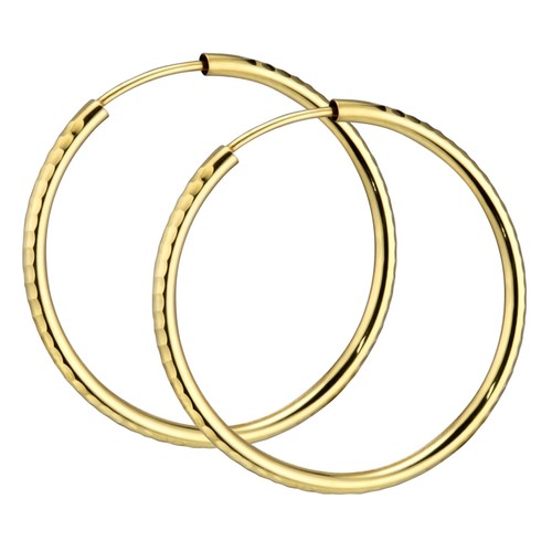 Materia damen creolen - 585, gold