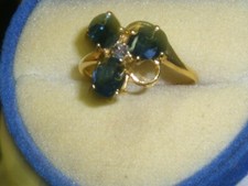 Saphir alexandrit massiv ring - massiv,