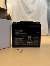 Powery Blei-Gel Akku UP20-12 12V 20Ah (ersetzt auch 18Ah) 12V 20Ah/240Wh Lead-Ac
