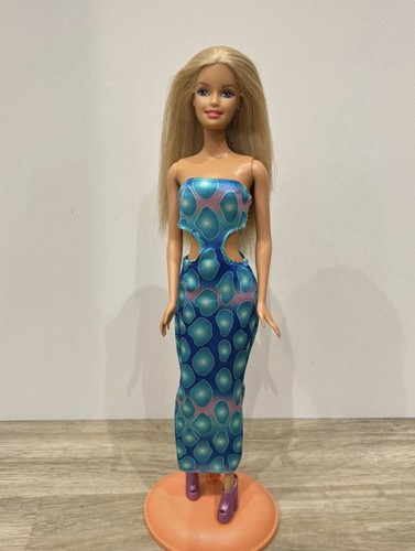 Barbie blond glatte - , lange