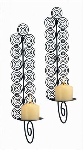 2er set kerzenwandhalter - 2er,