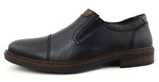 Rieker  Herrenschuhe Businessschuhe Slipper Schwarz Business