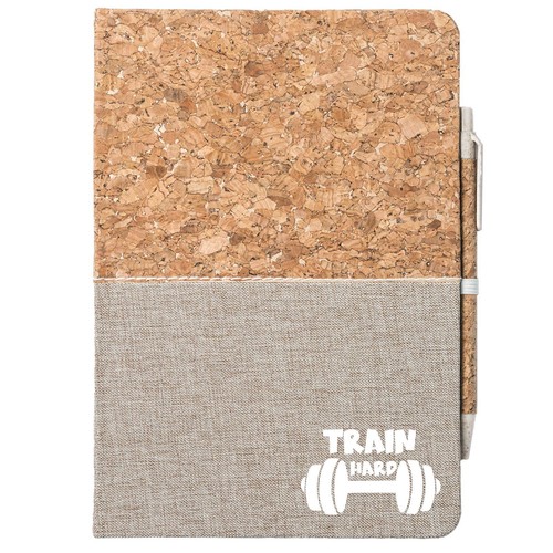 Notizbuch train hard hantel - train,