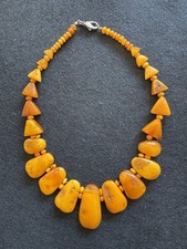 Art Deco Bernsteinkette 47 Cm