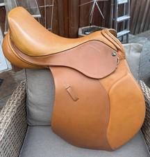 Springsattel braun mit trense - ,