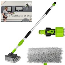 Alu Teleskop Waschbürste 180cm KFZ Autowaschbürste ausziehbar LKW Bürste PKW