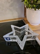 LEONARDO Glas Schale Kerzenteller Kerzenhalter STERN für Stumpenkerzen Teelicht