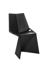 Loungestuhl Stapelstuhl Design Gartenmöbel aus Kunststoff Schwarz, Weiß