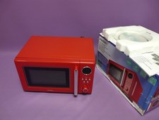 MEDION MD15000 Retro Look Mikrowelle 20 Liter, 800 Watt, 8 Programme, rot