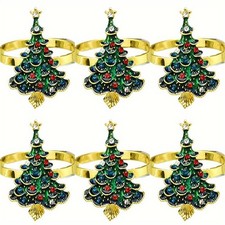 6 festliche Serviettenringe Jetzt  an Advent ,Nikolaus und Weihnachten denken !