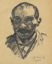 Lovis Corinth - Selbstbildnis - Lithographie 1918