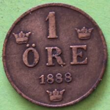 Schweden Oscar II 1 Ore 1888