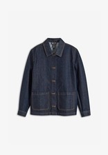 Jeansjacke Gr. 50 Dunkelblau Denim Damen Jeans-Jacke Blazer Sakko Neu*