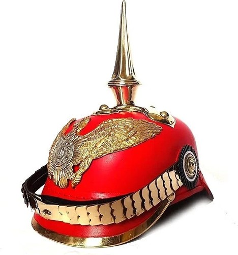 Roter deutscher pickelhaube - roter,