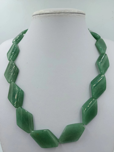 Vintage jade kette grün - jade,