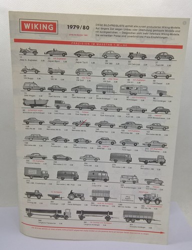 Wiking bild preisliste 1979 - wiking, 1979/80