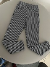 FASHION NEWS+Damen+Stoffhose+Schwarz-weiß+Hahnentritt+NEU+