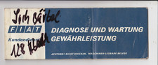 FIAT Gewährleistung Diagnose