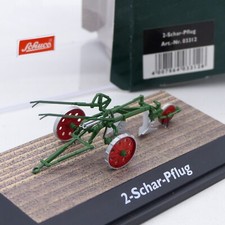Schuco 1:43 03312 2-Schar-Pflug Anhänger in OVP EX6561