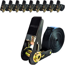 Spanngurt einteilig 4m - 6m lang 25mm breit 500 kg schwarz Zurrgurte Spanngurte