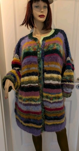 Lagenlook strickjacke unikat - strickjacke,