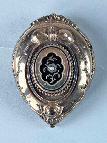 Antik biedermeier brosche - antik,