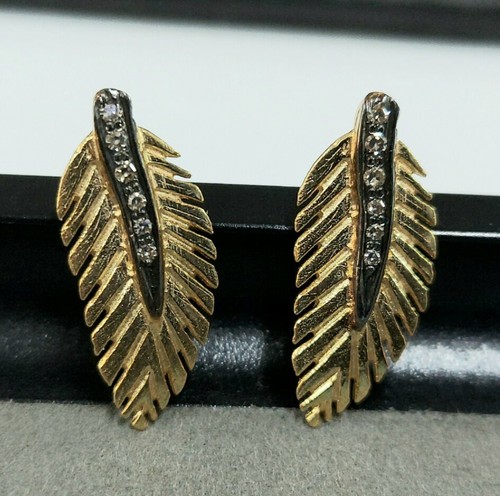 14k solid gold blatt - 14k, anhänger