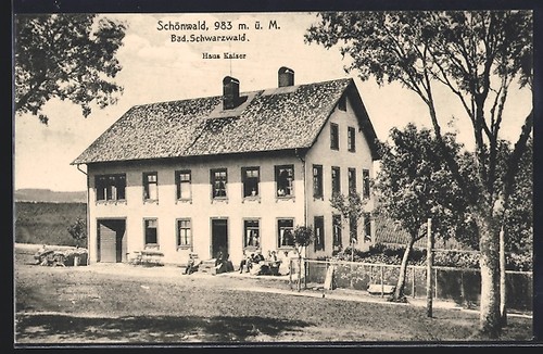 Ansichtskarte schönwald bad - ansichtskarte,