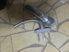 2 Fenstergriffe silber weiß