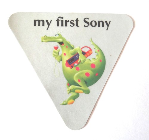 First sony aufkleber 3eckig - my,