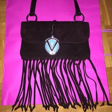 VALENTINO ? Wildledertasche Fransen Strass Blogger
