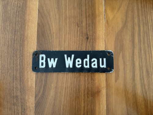 Wedau gusseisen schild - gusseisen,