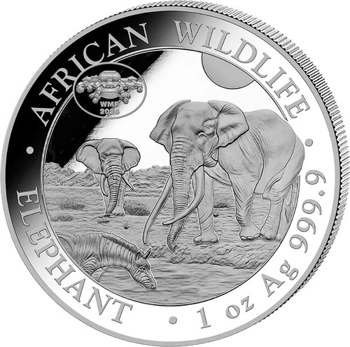Unze silber somalia elefant - silber,