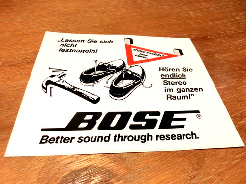 Aufkleber sticker bose - /,