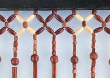 Türvorhang aus holzperlen - aus,