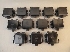 original alter HENSEL Abzweigkasten Abzweigdose Bakelit - 7 Ein/Ausgänge - Top