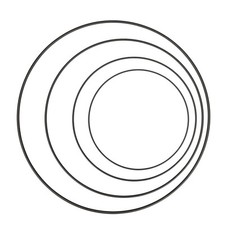 NaDeco Metallring Schwarz Ø 20-50 cm | DIY Deko, Makramee, Traumfänger, Dekoring