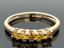 RING GR.17 (CA. 54) AUS 585/- GG  MIT BRILLANTEN (GES.CA. 0,35 CT.) SCHMUCKJAGD