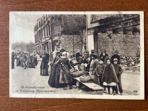 Postkarte obsthändlerinnen - postkarte,