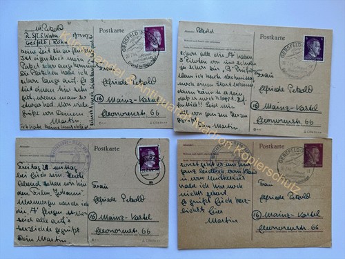 4stk postkarte gersfeld rhön - gersfeld,