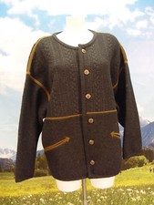 Ausgezeichnete Walkjacke Jacke mit tollem Zopfmuster Trachtenjacke Janker Gr.52