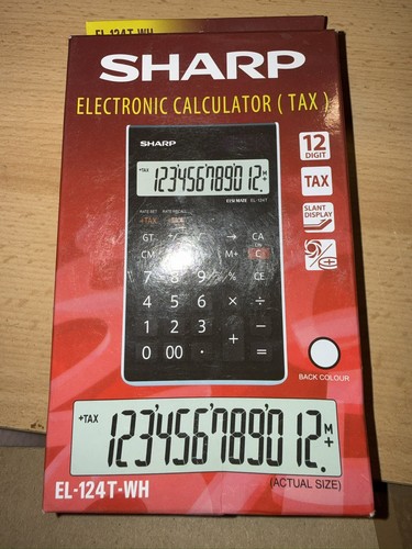 Digit calculator black sharp - 8-digit,