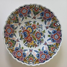 Wandteller Delft Mehrfarbig