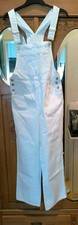 Gr  M 38/40 Coole Latzhose Weiß Jeans Damen Hose Lässig Mango MNG Denim