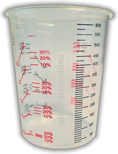 150 farbmischbecher geeicht - x,