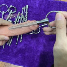 Edelstahl Penis Plug Dilator Sounding Dilatator Stretcher Rod Männlich fürMänner