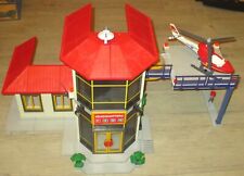 PLAYMOBIL 3175 Feuerwehr-Hauptquartier + kleinen Hubschrauber