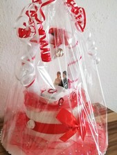 ♥ Kleine Handtuchtorte ♥ Geschenk Mitbringsel Geldgeschenk Hochzeit